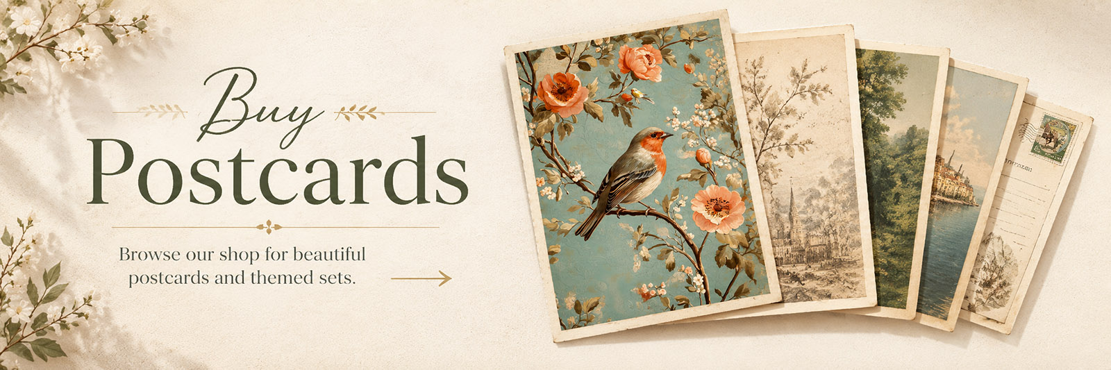 Buy Postcards — browse beautiful postcards and themed sets